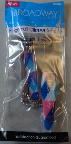 Broadway Colors Fingernail Clipper & File Set