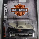 1936 '36 FORD COUPE HARLEY DAVIDSON MOTOR CYCLES BIKE DIECAST HD CUSTOMS