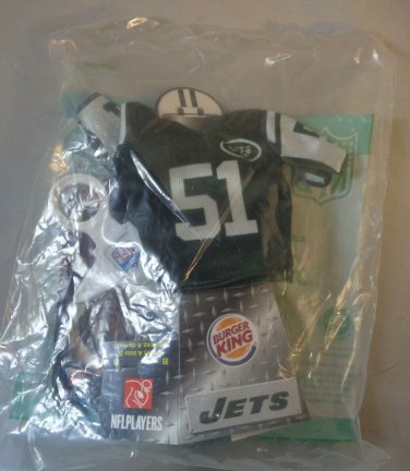 2007 Burger King Kids Meal Toy -- NFL Mini Jersey -- New York Jets  #51