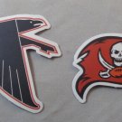 NFL NFC South Division Saints,Falcons,Bucs & Panthers Sticker LOT of (4)