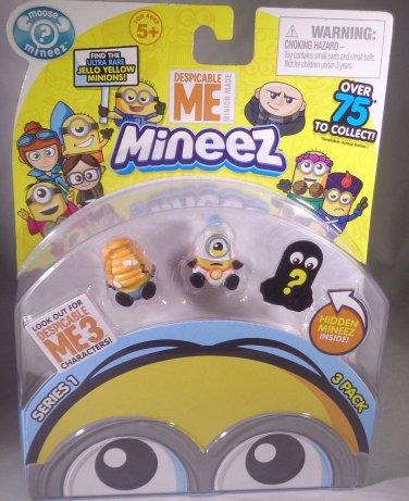 DESPICABLE ME 3- MINEEZ SERIES  3 PACK  W/ MYSTERY MINION NEW/SEALED