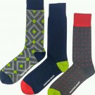 Jonathan Adler Men's Premium Crew Socks 3 Pack Size 10-13