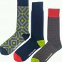 Jonathan Adler Men's Premium Crew Socks 3 Pack Size 10-13