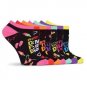 Days of the Week No Show Ankle Socks 7 Pair Pack for Women Size 9-11
