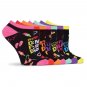 Days of the Week No Show Ankle Socks 7 Pair Pack for Women Size 9-11