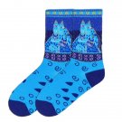 Blue Felines Crew Socks by Laurel Burch for Women Size 9-11