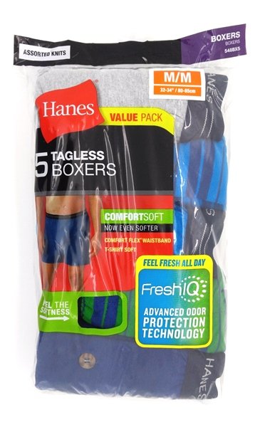 Hanes Mens Tagless Comfortsoft Knit Boxer With Comfort Flex Waistband