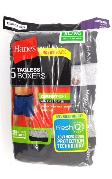 Hanes Mens Tagless Comfortsoft Knit Boxer With Comfort Flex Waistband