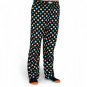 Men's Lounge Pants Pajamas Cotton Polka Dot Black with Bright Colored Dots