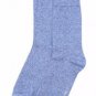 Men's Linen Blend Crew Socks by Urban Knit Size 10-13 Blue