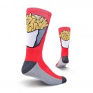 Men's Red Fries Athletic Crew Socks by Kurb One Pair Size 10-13