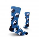 Men's Yin Yang Athletic Crew Socks by Kurb One Pair Size 10-13