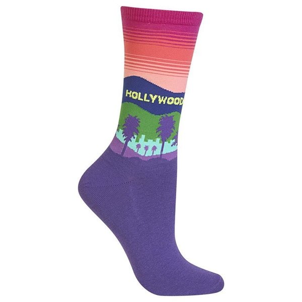Women's Hollywood Crew Socks by Hot Sox Size 9-11 One Pair
