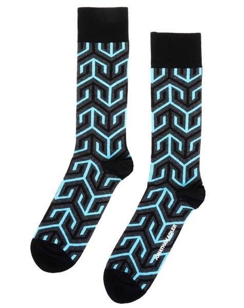 Jonathan Adler Men's Jaipur Arrow Crew Socks One Pair Size 10-13
