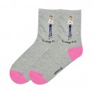 K Bell The Girls Texting Girl Socks One Pair Size 9-11