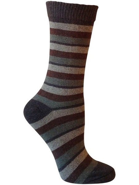 UMA Striped Casual Crew Socks for Men by Rock N Socks 10-13 Eco Friendly
