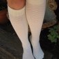 Jagger Knee High Socks for Women by Rock N Socks 9-11 Off White Eco Friendly