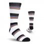 Men's Multi Colored Stripe Crew Athletic Socks by Kurb One Pair Size 10-13