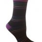 Berth Ebony Crew Socks for Women by Rock N Socks 9-11 Organic Cotton Made in US