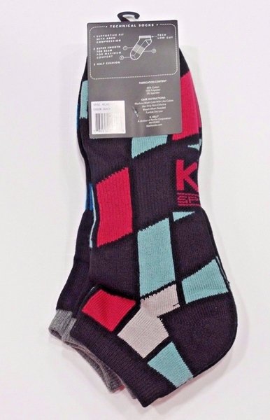 KB Sport Low Cut Ankle Socks for Men by K.Bell Cushioned Sole 2 Pair ...