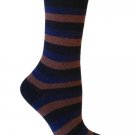 Apollo Striped Casual Crew Socks for Men by Rock N Socks 10-13 Eco Friendly
