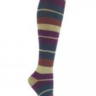 Juno Striped Knee High Socks for Women by Rock N Socks Eco Friendly