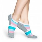 Happy Socks Women's Stripe Athletic Low Cut Ankle Socks Size 9-11 One Pair