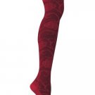 Ruby Floral Lace Over the Knee Socks for Women by Rock N Socks Eco Friendly