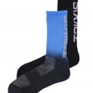 2XIST Sport Crew Socks 2 Pair Size 10-13 Includes 1 Solid Color and 1 Dip Dye