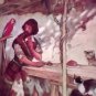 ROBINSON CRUSOE~CHILREN'S TREASURY~LARGE PRINT~HB~DEFOE