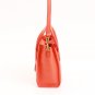 Authentic Celine Shopper 2Way Shoulder Bag Leather Bright Orange