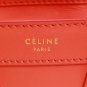 Authentic Celine Shopper 2Way Shoulder Bag Leather Bright Orange