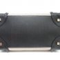 Authentic CELINE Mini Luggage Handbag Tote Bag Calfskin Leather Black Grey