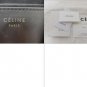 Authentic CELINE Mini Luggage Handbag Tote Bag Calfskin Leather Black Grey