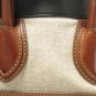 Authentic CELINE Mirco Luggage Handbag Tote Bag Leather Ivory Navy Black