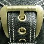 Auth CELINE Large Shoulder Tote Bag Calfskin Leather Handbag Black GHW