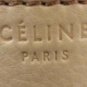 Auth CELINE Phantom Luggage Small Square Tote Bag Leather Handbag Beige