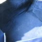 Auth CELINE Shoulder Bag Handbag Calfskin Leather Suede Blue Navy Bicolor