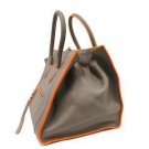 Authentic CELINE Phantom Luggage Small Tote Bag Handbag Leather Beige Orange