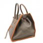 Authentic CELINE Phantom Luggage Small Tote Bag Handbag Leather Beige Orange