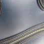 Auth CELINE Mini Luggage Shopper Handbag Tote Bag Leather Navy Blue Brown