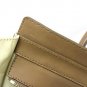 Authentic CELINE Leather Mini Luggage Handbag Tote Bag Leather Tricolor Beige