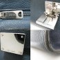 Authentic CELINE Trapeze Luggage Shoulder Bag Handbag Calfskin Suede Navy Blue