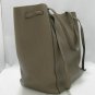 Authentic CELINE Cabas Phantom Shoulder Tote Bag Handbag Calfskin Leather Grey