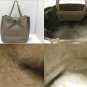 Authentic CELINE Cabas Phantom Shoulder Tote Bag Handbag Calfskin Leather Grey
