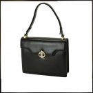 Celine Leather Shoulder Hand Bag Black