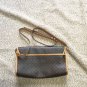 Celine Shoulder Bag Macadam Brown Leather