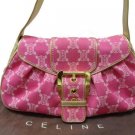 Beautiful Celine Shoulder Bag Denim Pink