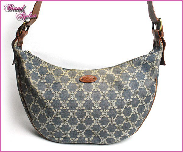 Celine Pattern Gorodenimu Slanted Cliff Shoulder Bag