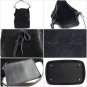 Celine One-Shoulder Bag Black Suede Pouch